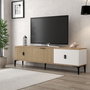 Hanah Home Neva 3802 Soporte para TV Roble y Blanco